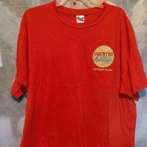 Grand Ole Opry Country Comes Home Authentic Construction Worker's Shirt, Red, XL
